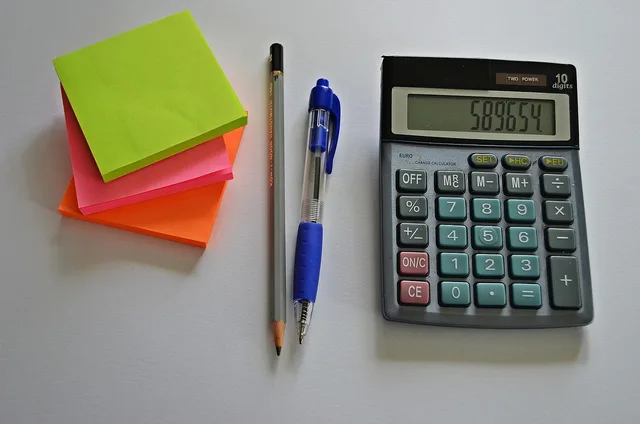 office, business, work desk, calculator, pen, pencil, business card, paper, sheet, white, cards, bank, banking, calculations, digit, number, money, note, bill. Trial-account tests for the schedules behind a balance sheet